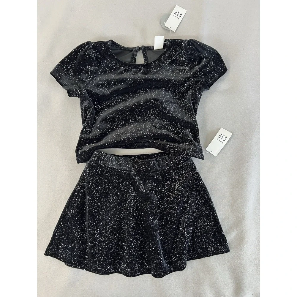 Gap Baby & Toddler Sparkle Velour Outfit Set 3Yrs New